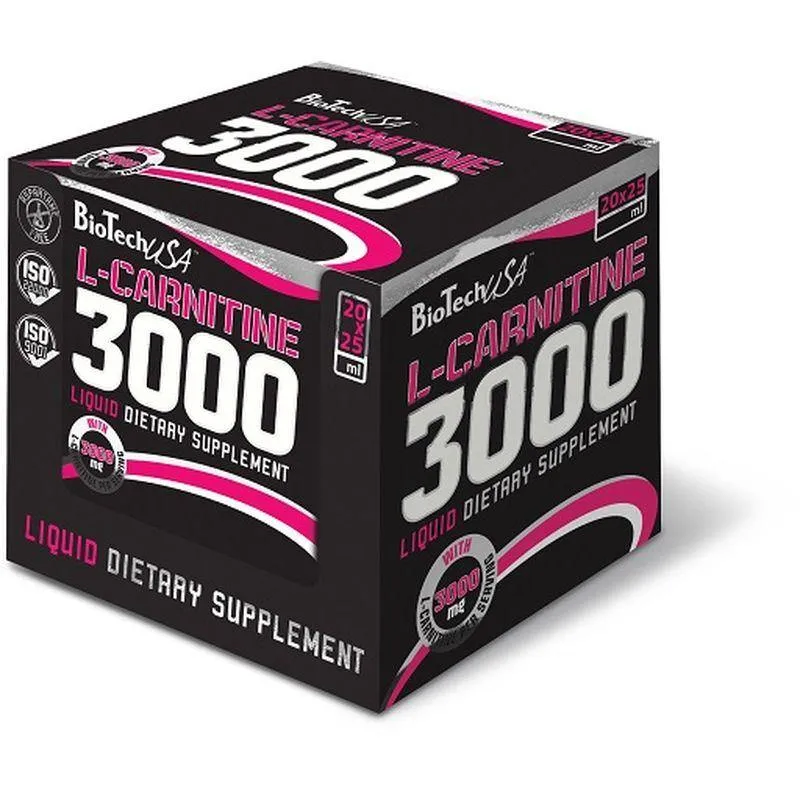 BioTech USA | L-Carnitine Liquid 3000mg (20x25ml)