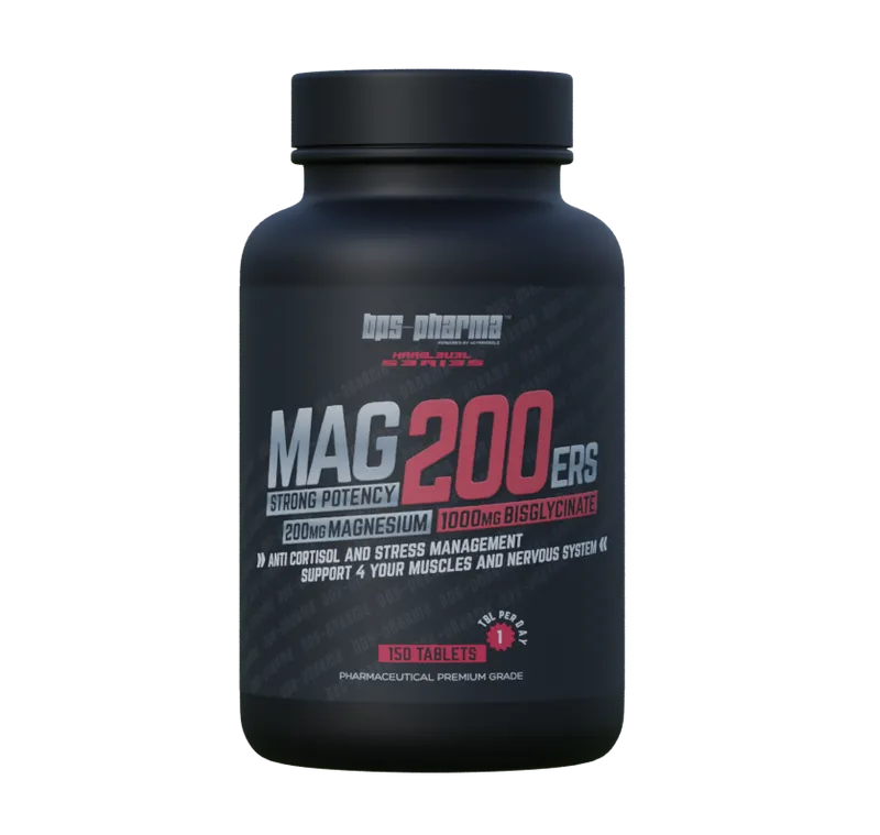 BPS-Pharma | Mag 200 ers – 1000 mg Magnesium - Bisglycinat 150 Tabletten