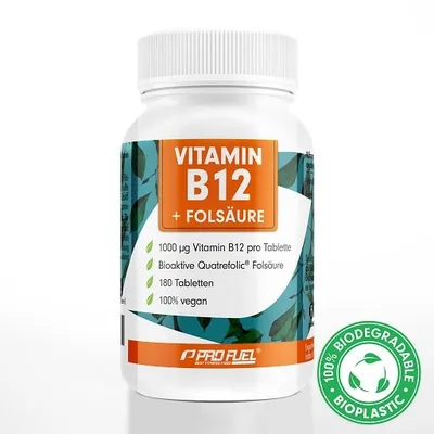 ProFuel | VITAMIN B12 + FOLSÄURE - 180 Tabletten