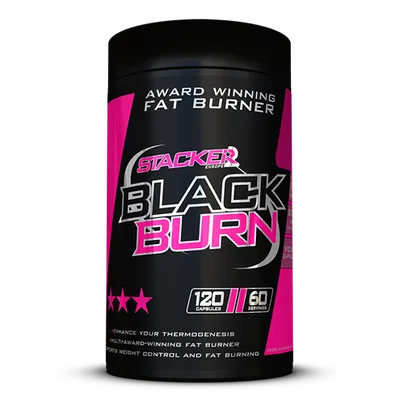 Stacker2 | Europe Black Burn Fatburner - 120 Kapseln