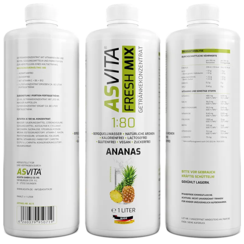 ASVita | Fresh Mix Mineralgetränk - 1000ml