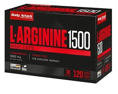 Body Attack | L-Arginin 1500 - 120 Kapseln