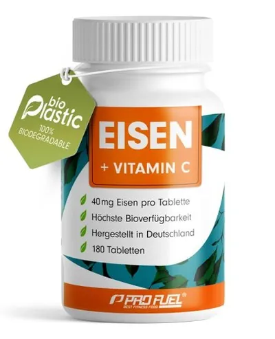 ProFuel | EISEN + nat. Vitamin C - 180 Tabletten