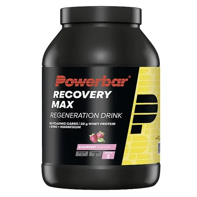 Erholungsgetränk POWERBAR RECOVERY MAX (1144 g) Himbeere