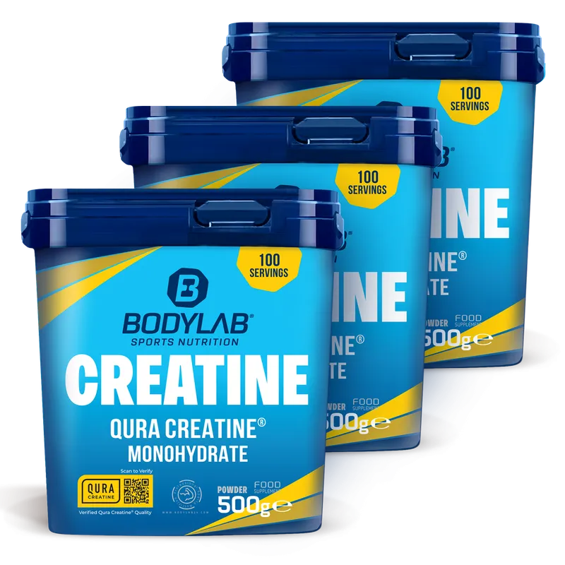 3 x QURA Creatine™ Monohydrate (500g)