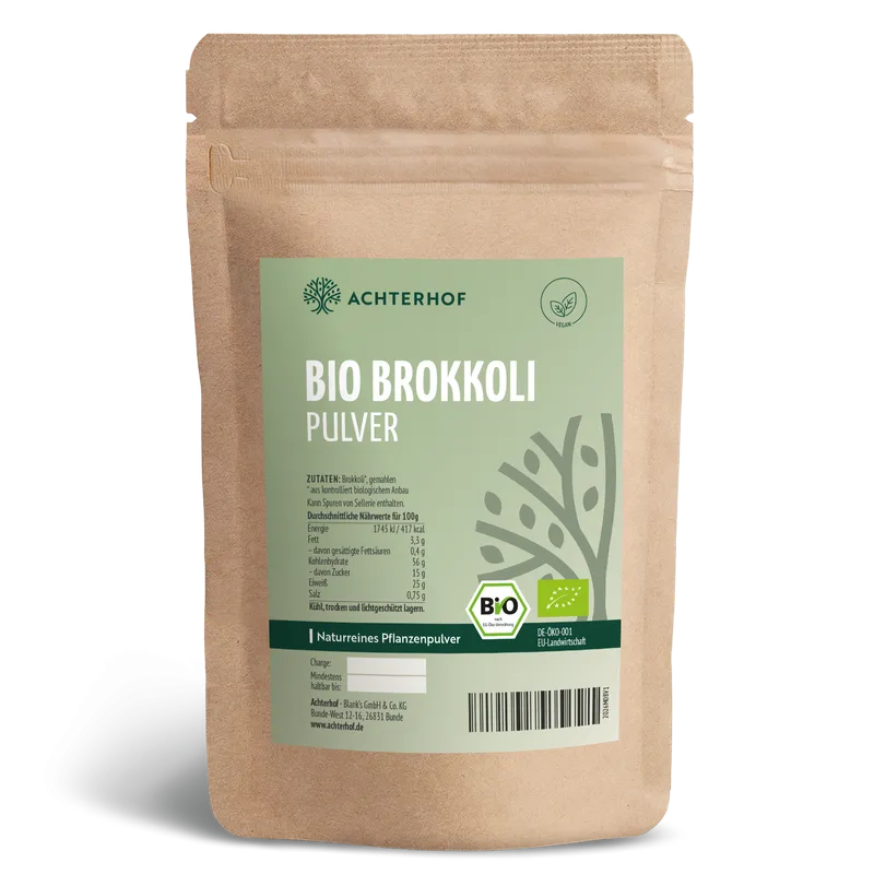 VOM ACHTERHOF Brokkoli Pulver Bio – 250 g