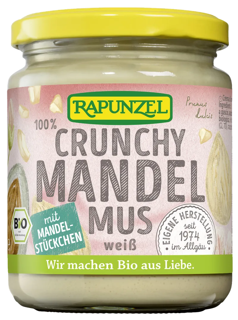 Mandelmus weiß Crunchy aus Europa bio (250g)