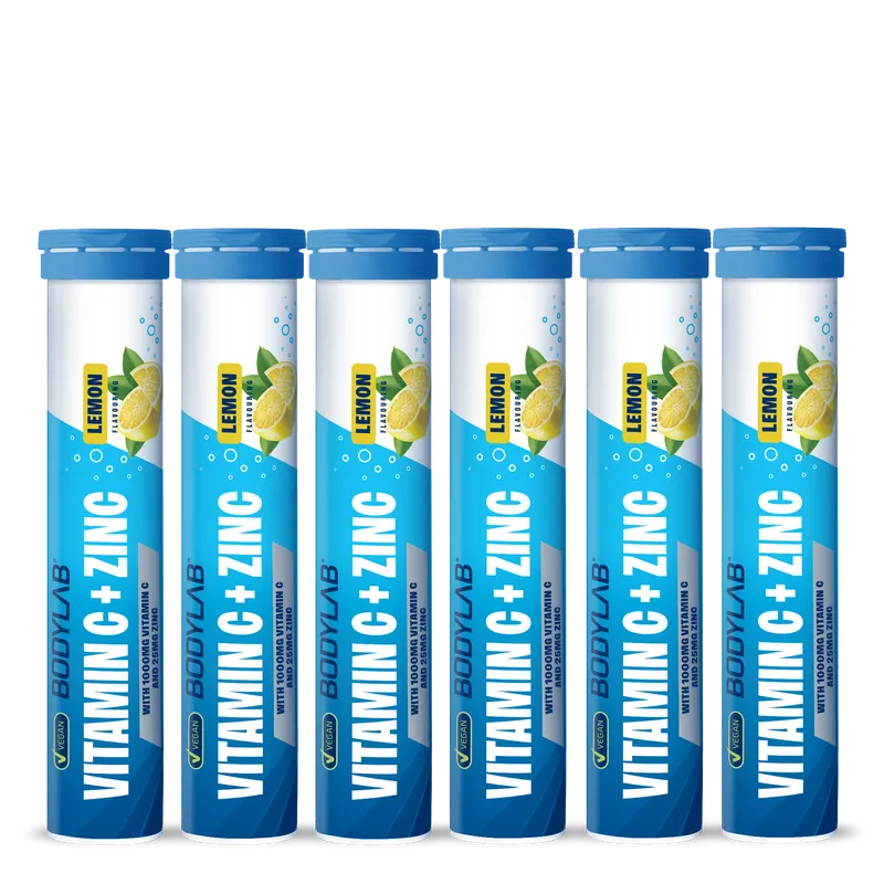 Vitamin C + Zinc - 6x 20 Brausetabletten - Lemon Flavouring