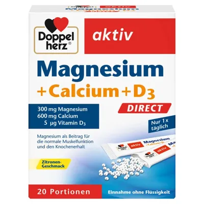 Magnesium + Calcium + D3 Direct (20 Portionen)