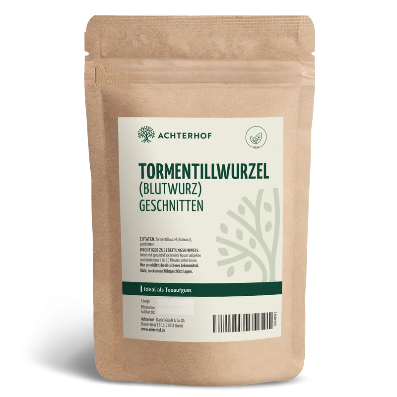 Tormentillwurzel Blutwurz geschnitten