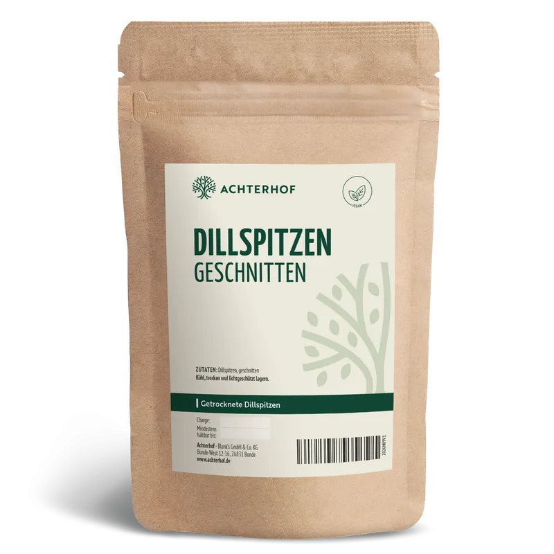 VOM ACHTERHOF Dillspitzen geschnitten – 250g