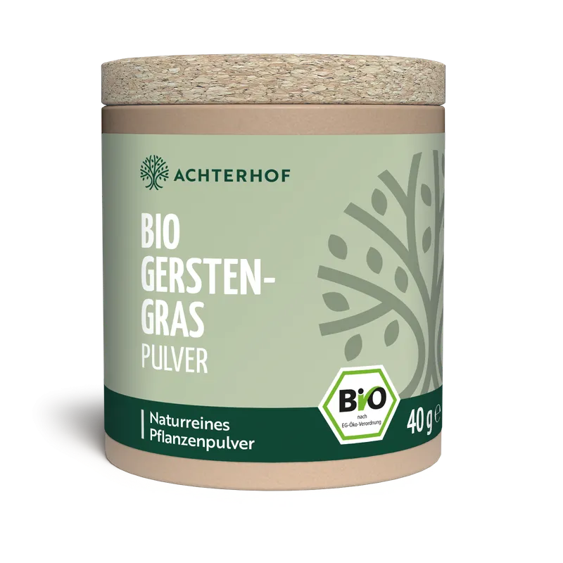 VOM ACHTERHOF Bio Gerstengras Pulver – 40g