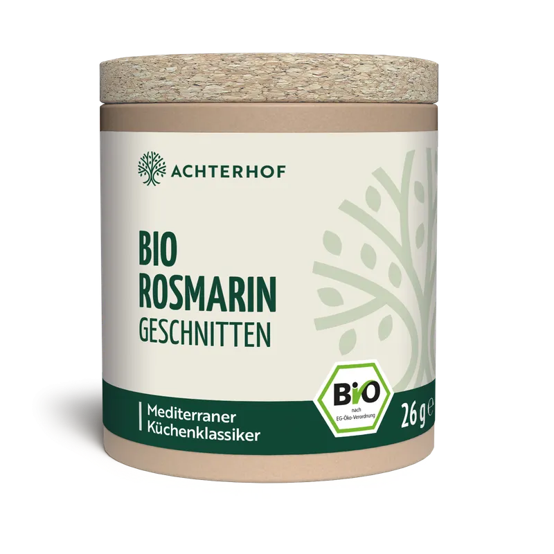 VOM ACHTERHOF Rosmarin geschnitten Bio – 26g