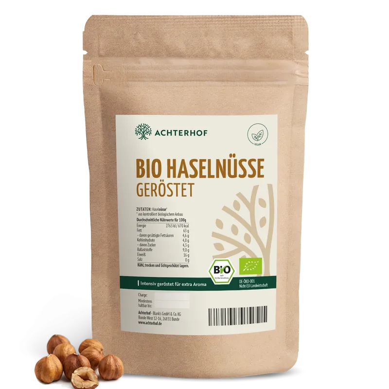 Bio Haselnüsse geröstet (1000g)