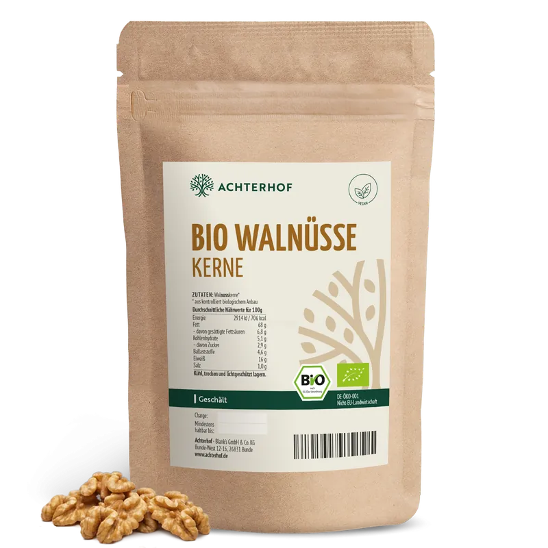 VOM ACHTERHOF Bio Walnusskerne geschält (500g) – 500g