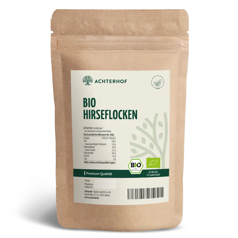 VOM ACHTERHOF Bio Hirseflocken (1000g) – 1000g
