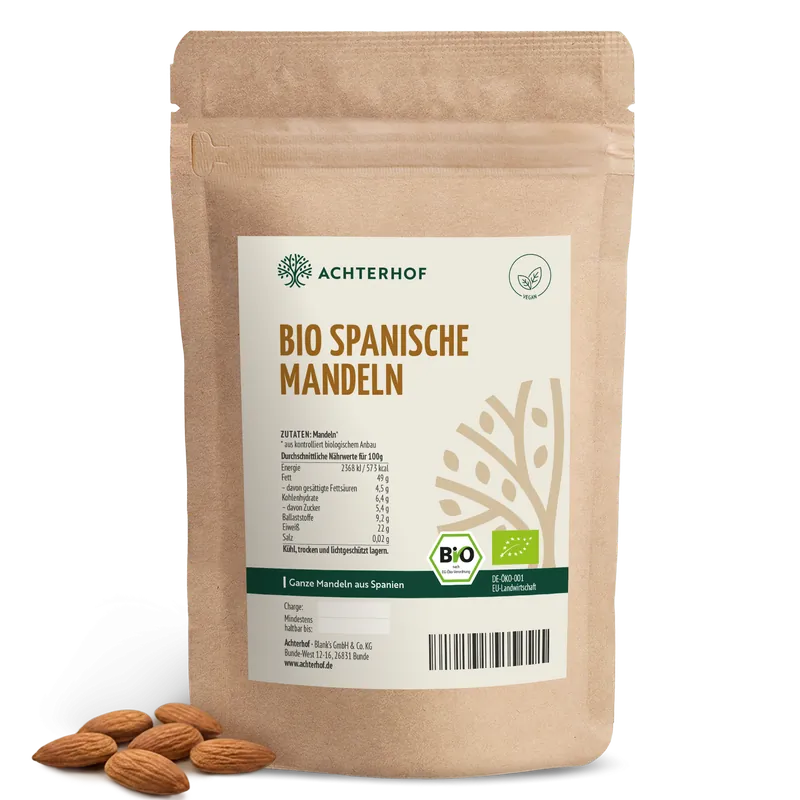 VOM ACHTERHOF Bio spanische Mandeln (500g) – 500g