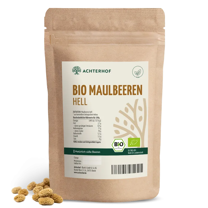 VOM ACHTERHOF Bio Maulbeeren hell (500g) – 500g