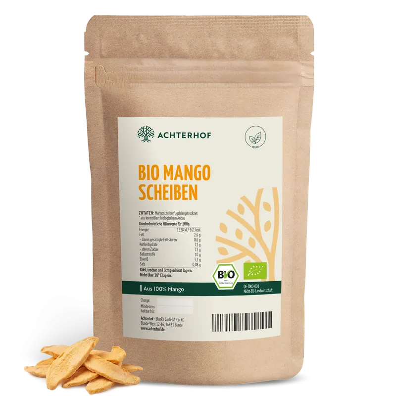Bio Mangoscheiben gefriergetrocknet (100g)