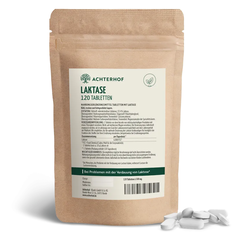 VOM ACHTERHOF Laktase Tabletten (120 Tabletten)
