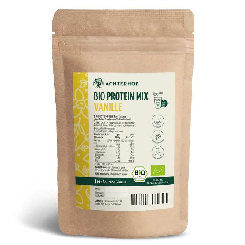 VOM ACHTERHOF Bio Protein Mix Vanille (250g) – 250g