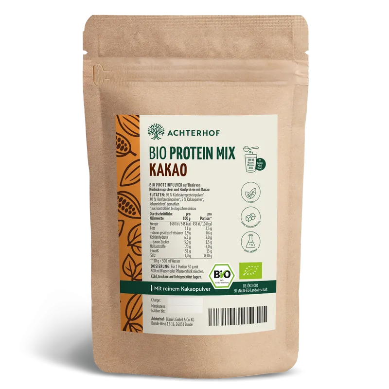 VOM ACHTERHOF Bio Protein Mix Kakao (250g) – 250g