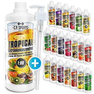 C.P. Sports Getränkekonzentrat (1000ml) + Dosierpumpe