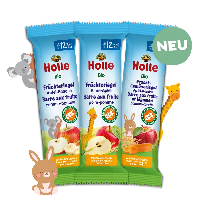 Bio-Früchteriegel/Frucht-Gemüseriegel Probierpack ab dem 12. Monat (6x25g)