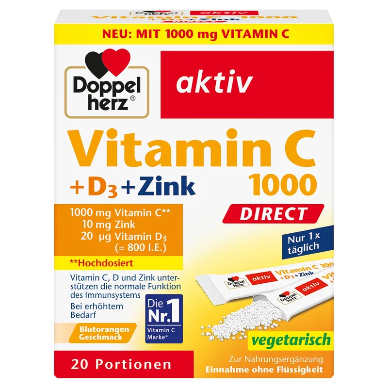 Vitamin C 1000 + Zink Depot Direct (20 Sachets)