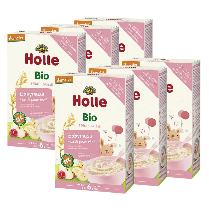 6 x Bio-Vollkorn Babymüsli ab dem 6. Monat (6x250g)