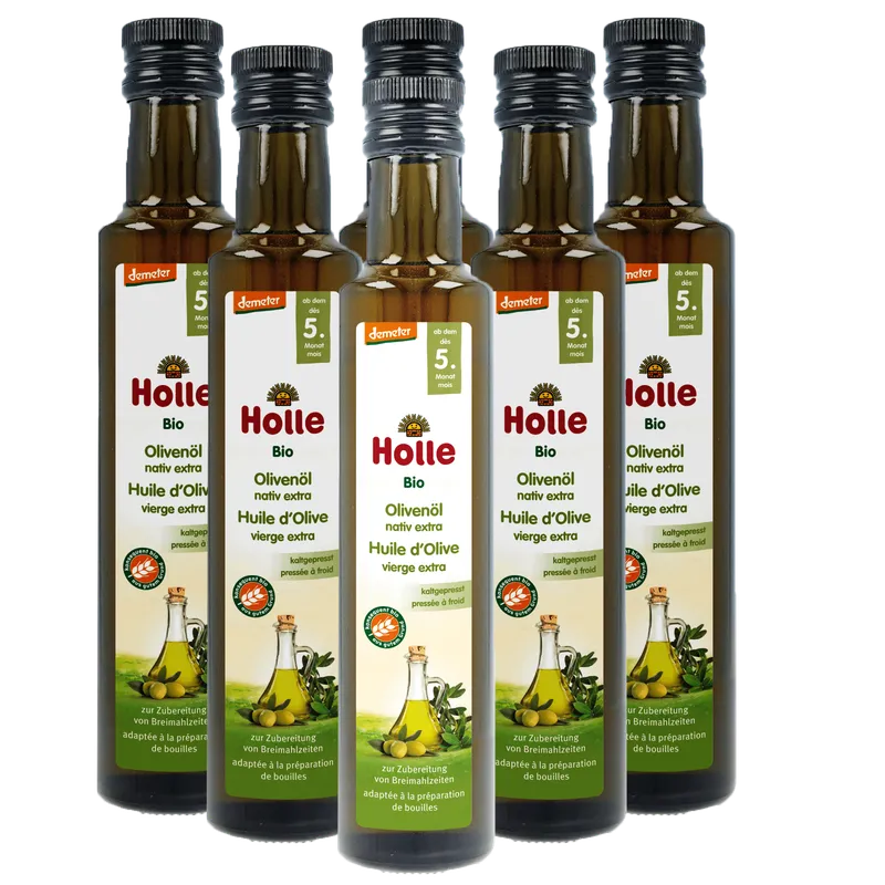 6er Pack Bio-Olivenöl nativ extra ab dem 5. Monat (250ml)