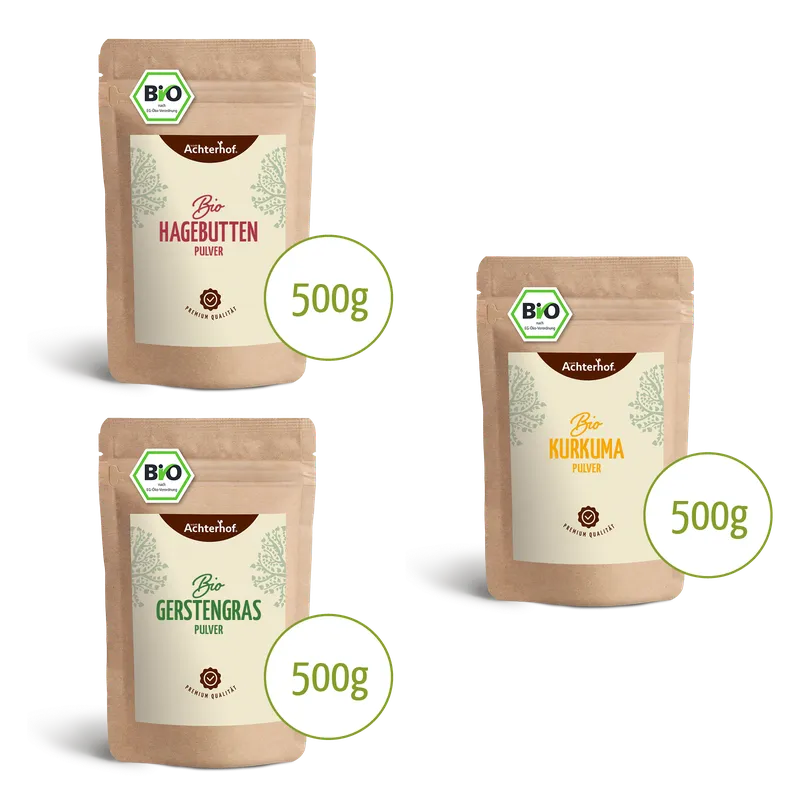 Goldene Milch Mischung 3er Bio Set