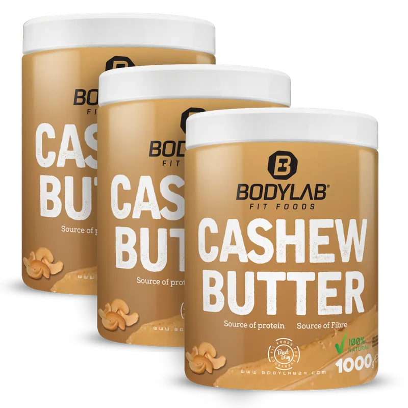 BODYLAB 3 x 100% Cashew Butter (3 x 1000g) – 3000g