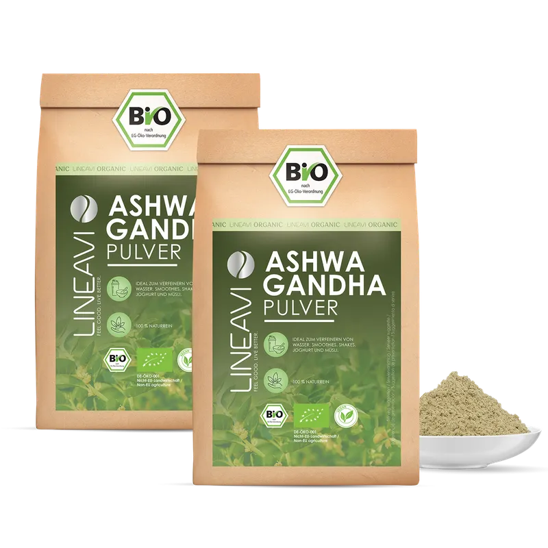Doppelpack: Bio Ashwagandhapulver (2x1000g)