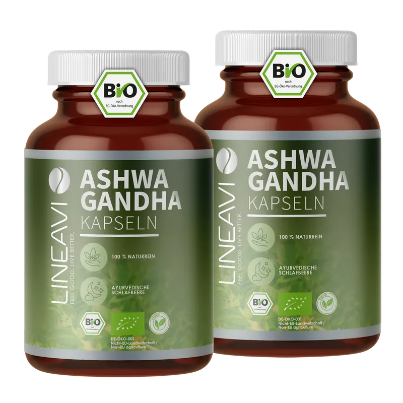 Doppelpack: Bio Ashwagandha Kapseln (2x150 Kapseln)