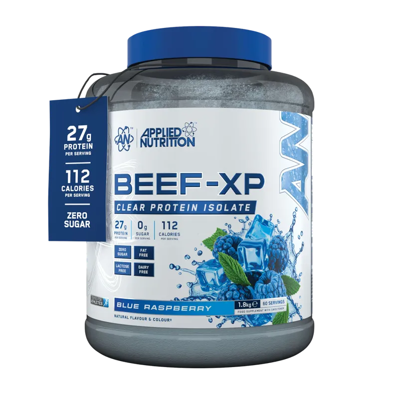 BEEF-XP Clear Beef Protein Isolate, Blue Raspberry