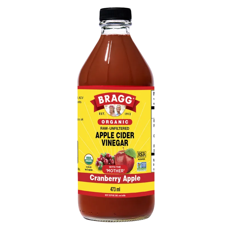 Organic Apple Cider Vinegar with Cranberry Apple