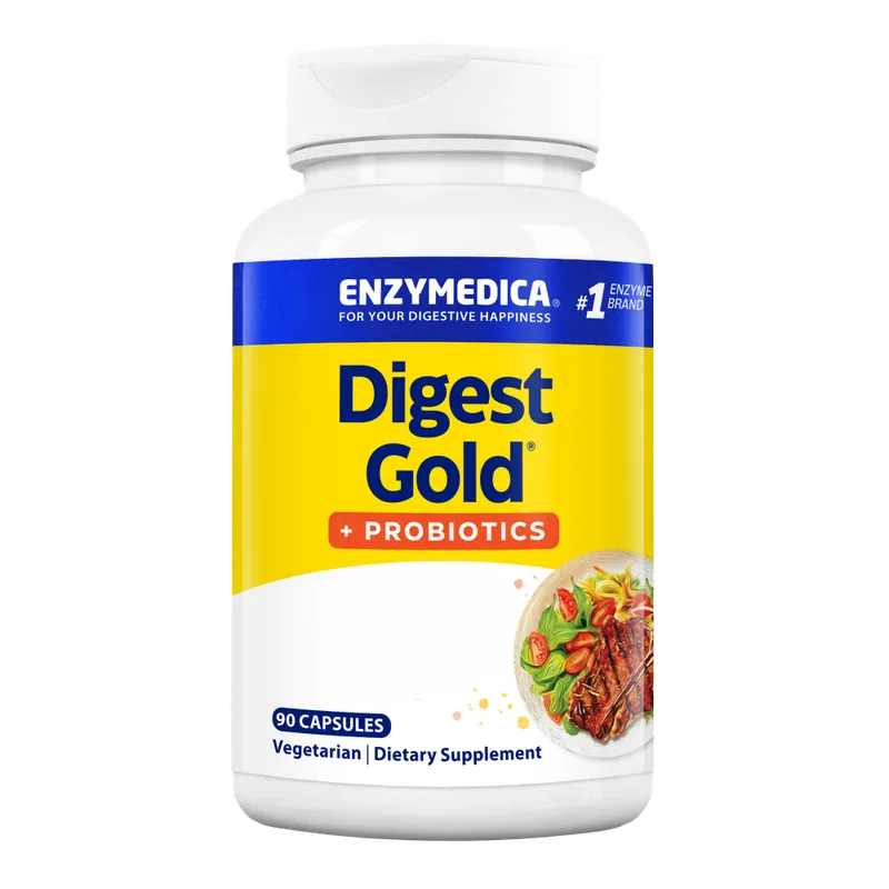 Digest Gold + Probiotics, digestive support for larger meals