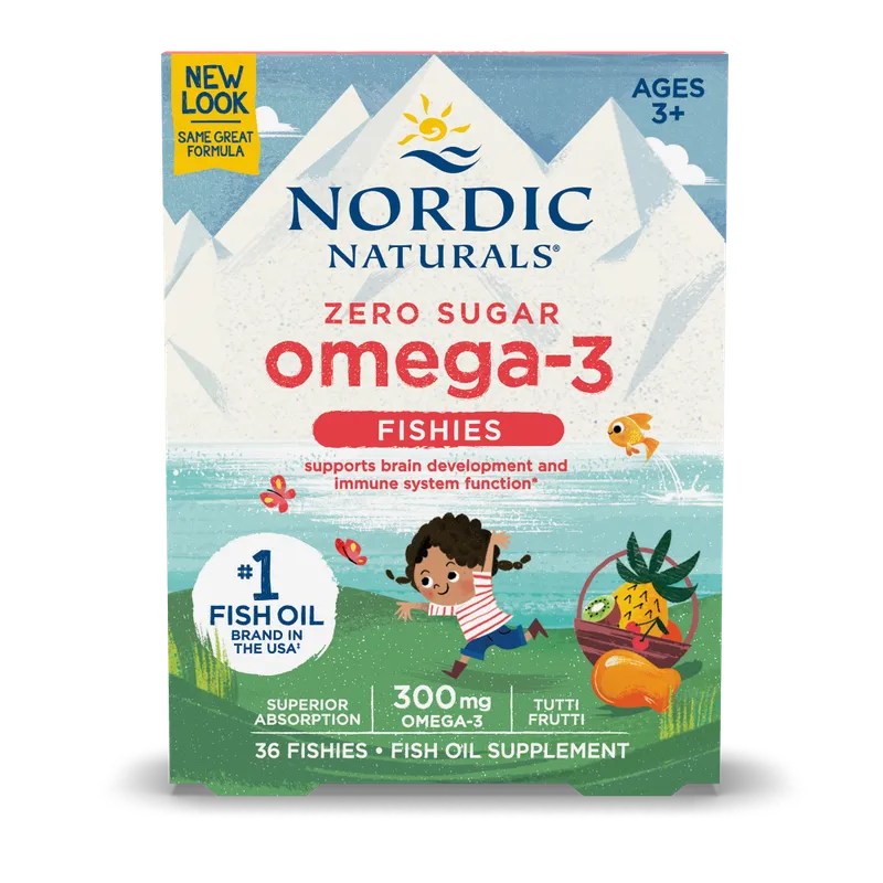 Nordic Omega-3 Fishies, 300 mg Yummy Tutti Frutti Taste