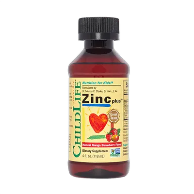 Zinc Plus Liquid, Mango/Strawberry Flavour