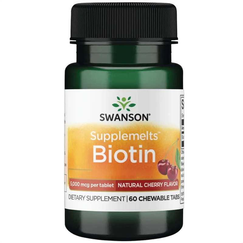 Biotin, 5000mcg, Natural Cherry Flavour