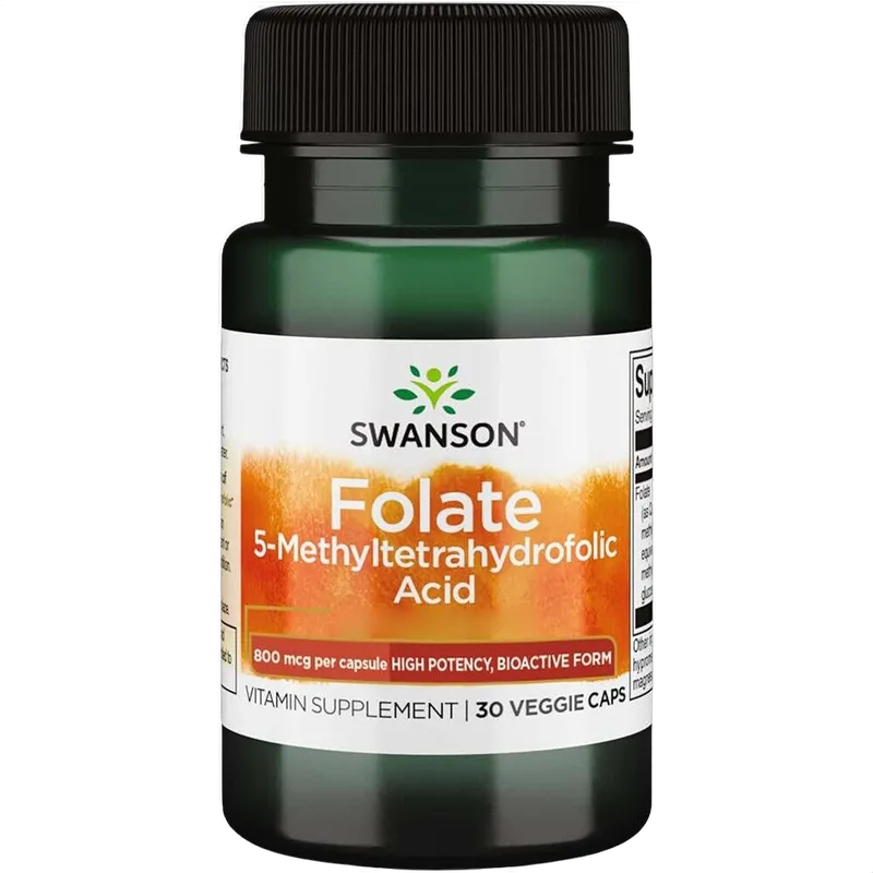 Folate 5-Methyltetrahydrofolic Acid, 800mg (1360mg DFE)