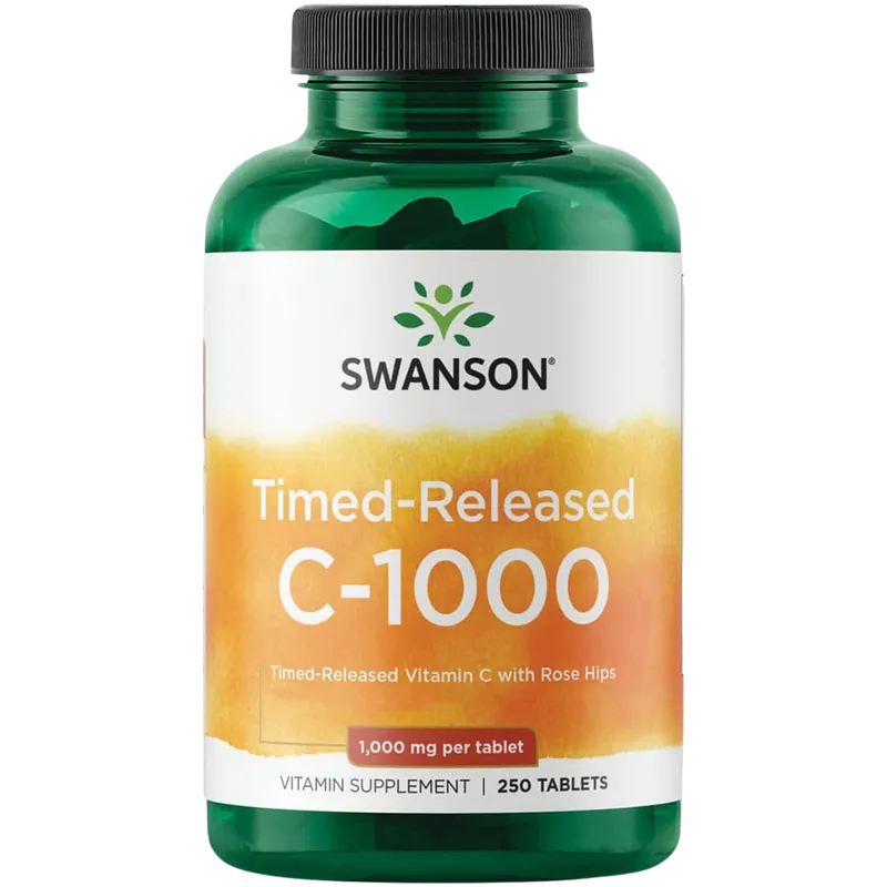 Vitamin C with Rose Hips Timed-Release, 1000mg