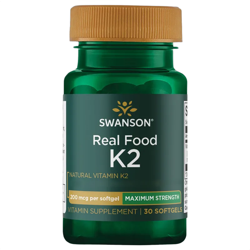 Maximum Strength Real Food Vitamin K2, 200mcg