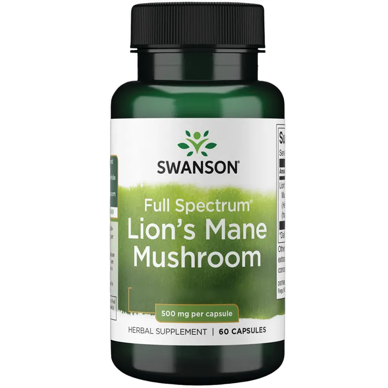 Full Spectrum Lion's Mane Mushroom, 500mg