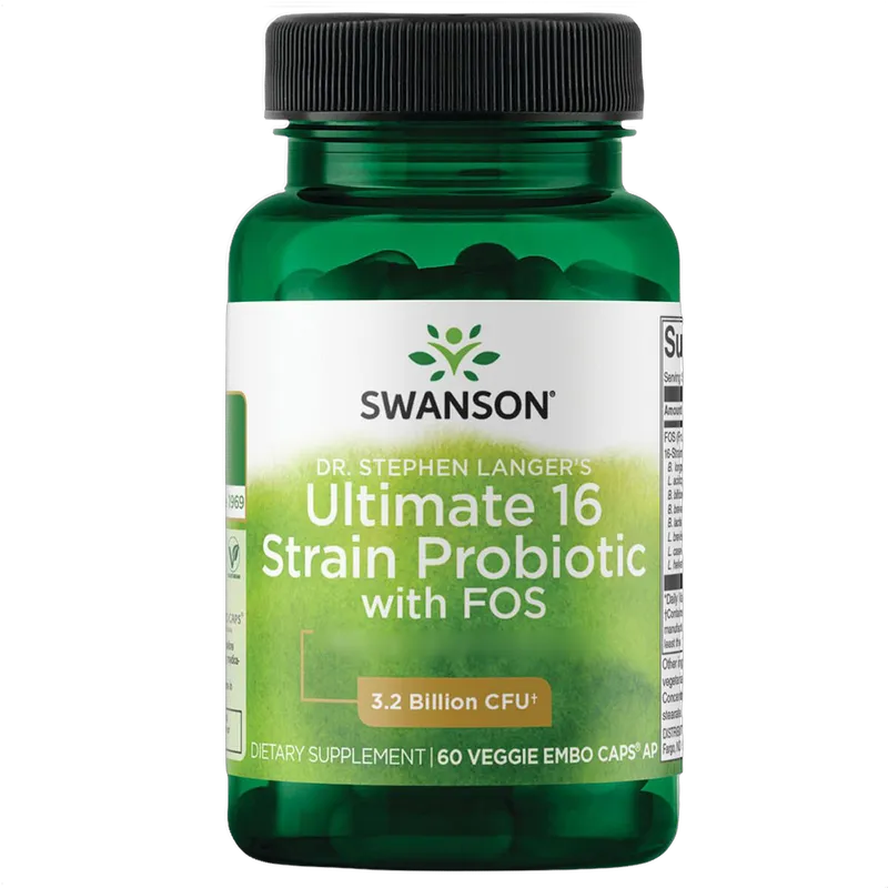 Dr. Stephen Langer's Ultimate 16 Strain Probiotic with Fos, 3.2 Billion CFU