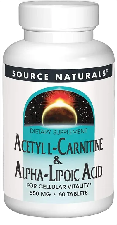 Acetyl L-Carnitine & Alpha-Lipoic Acid, 650mg