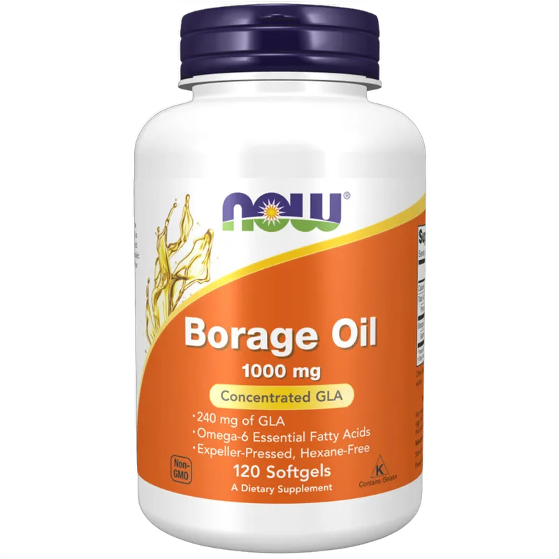 Borage Oil, 1000mg with 240mg of GLA