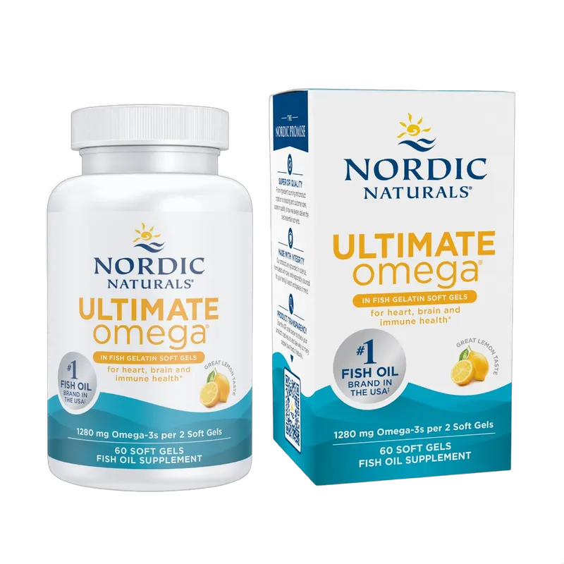 Ultimate Omega, 1280mg Omega-3, Lemon
