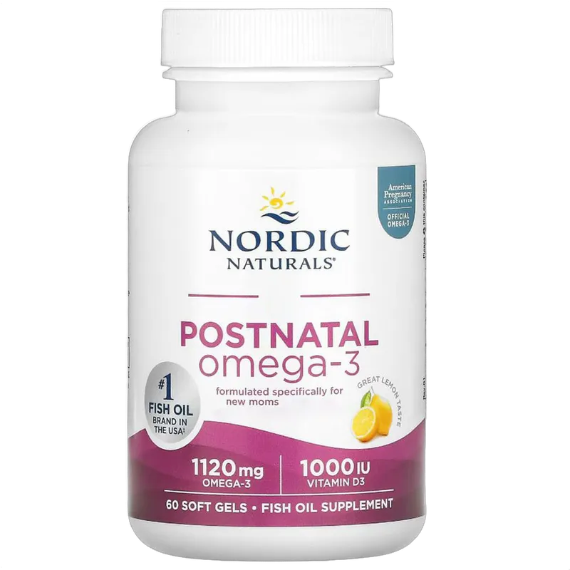 Postnatal Omega-3, Lemon, 560mg